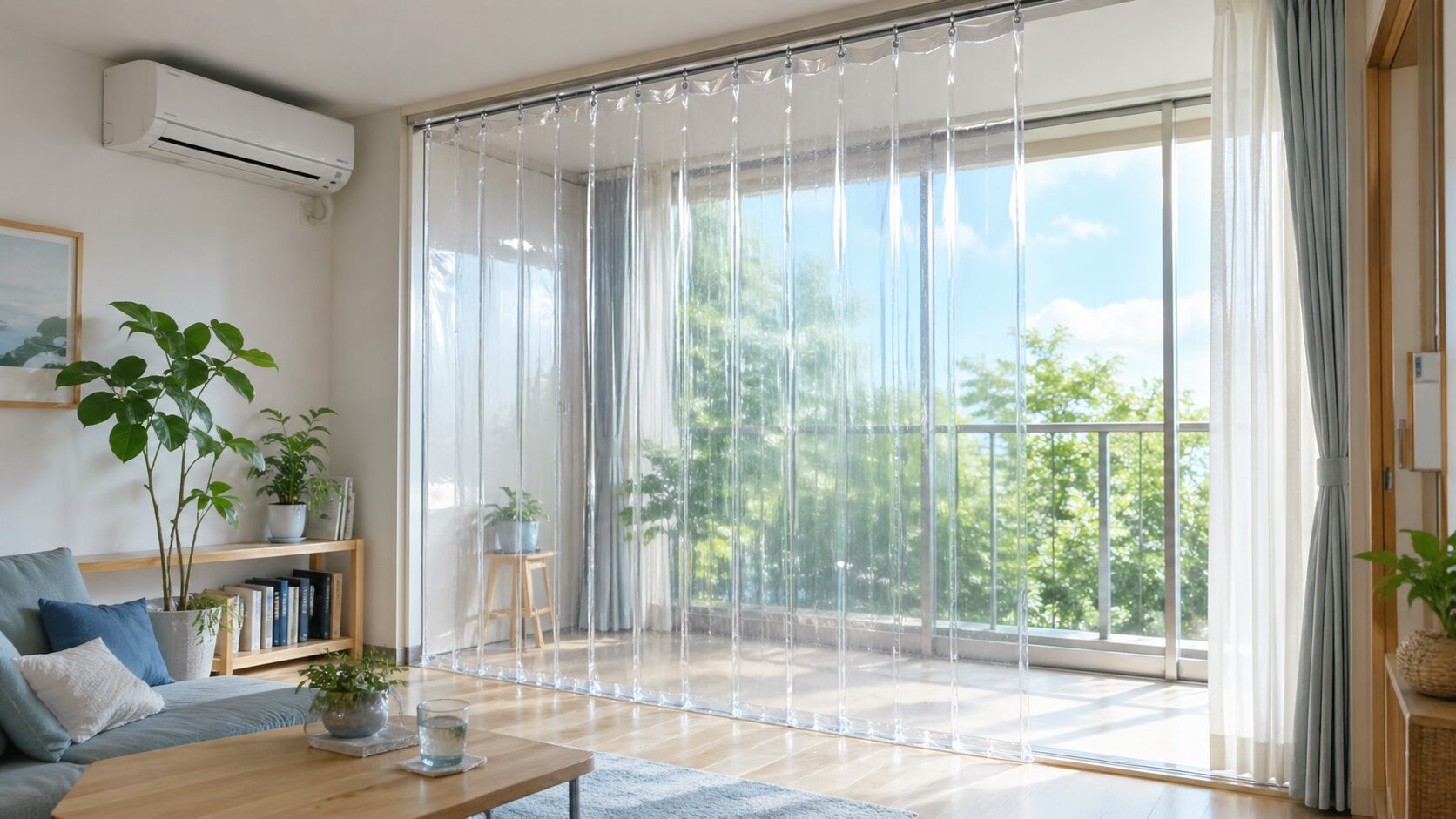 ビニールカーテンは夏でも断熱効果がある？冷房効率を高める選び方と失敗しない使い方
