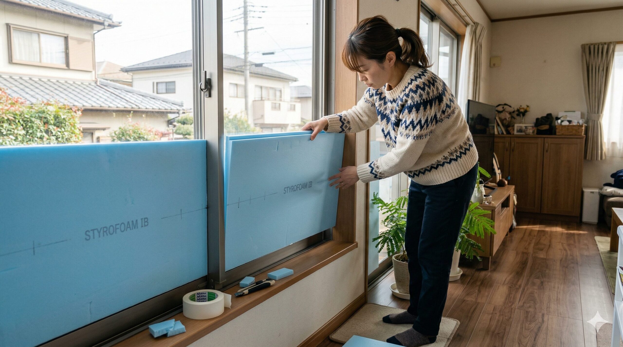 スタイロフォームで窓を塞ぐ断熱術｜安全な設置方法と失敗しない選び方