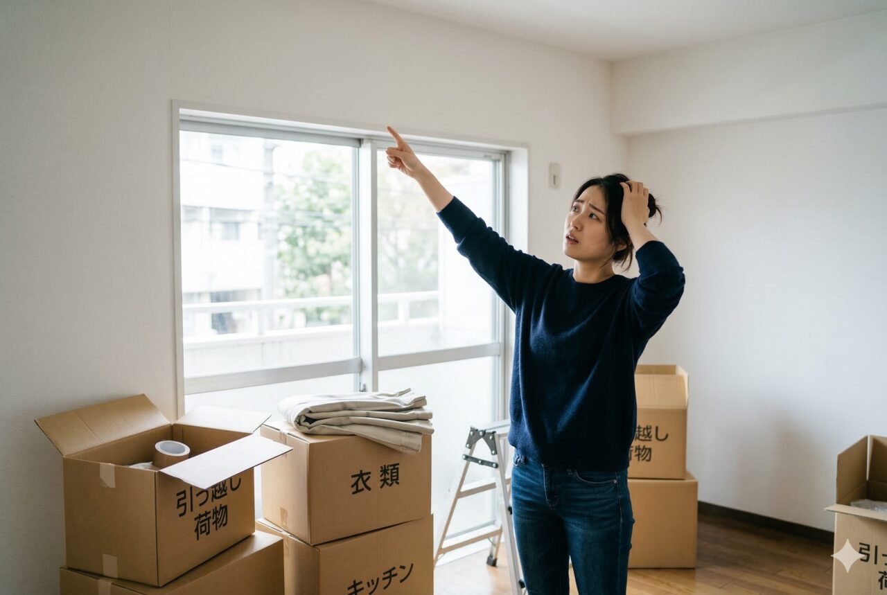 カーテンレールがない賃貸物件