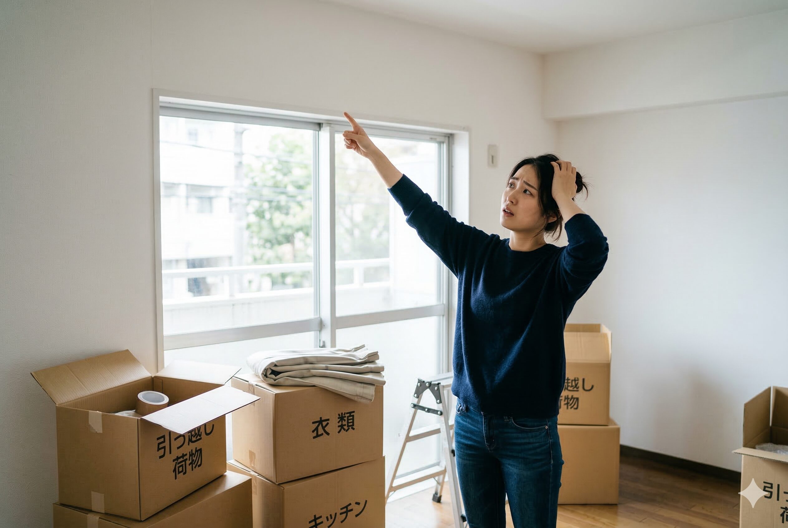 引っ越し先にカーテンレールがない