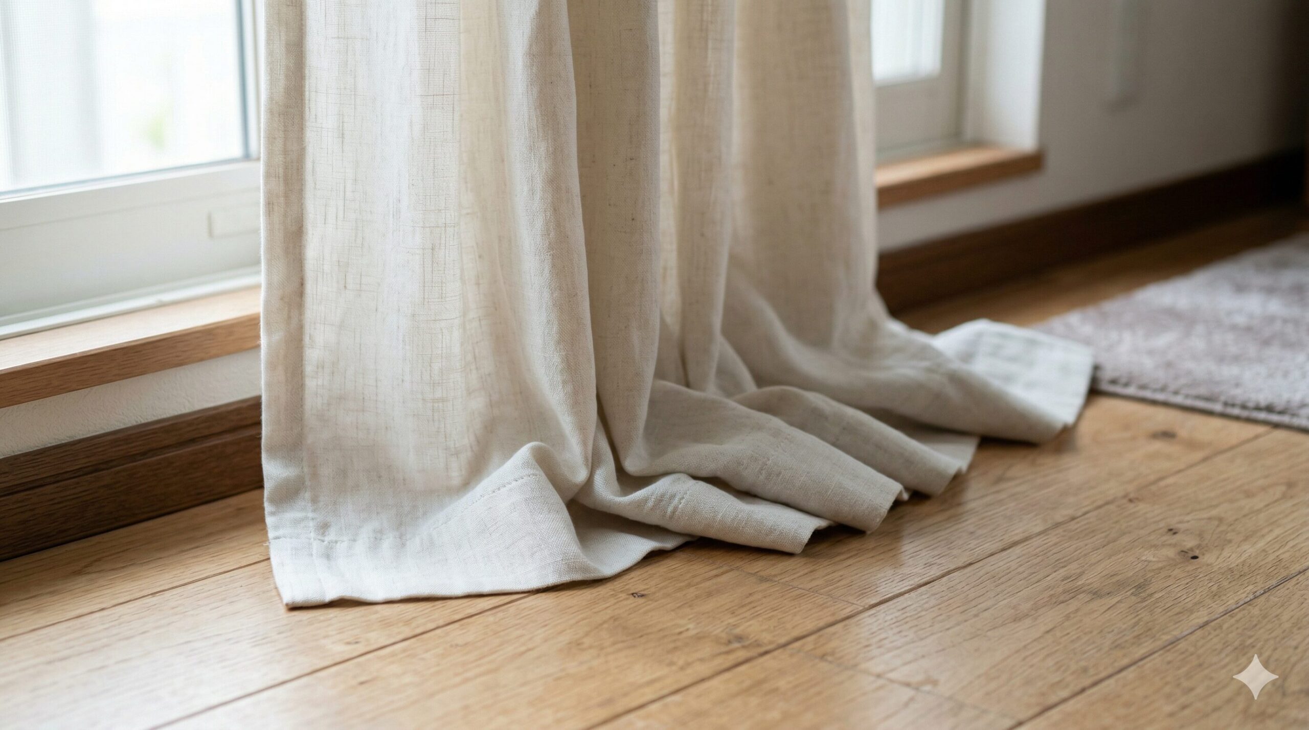 カーテンが長すぎた！切らずにできる応急処置と失敗しない裾上げの解決策