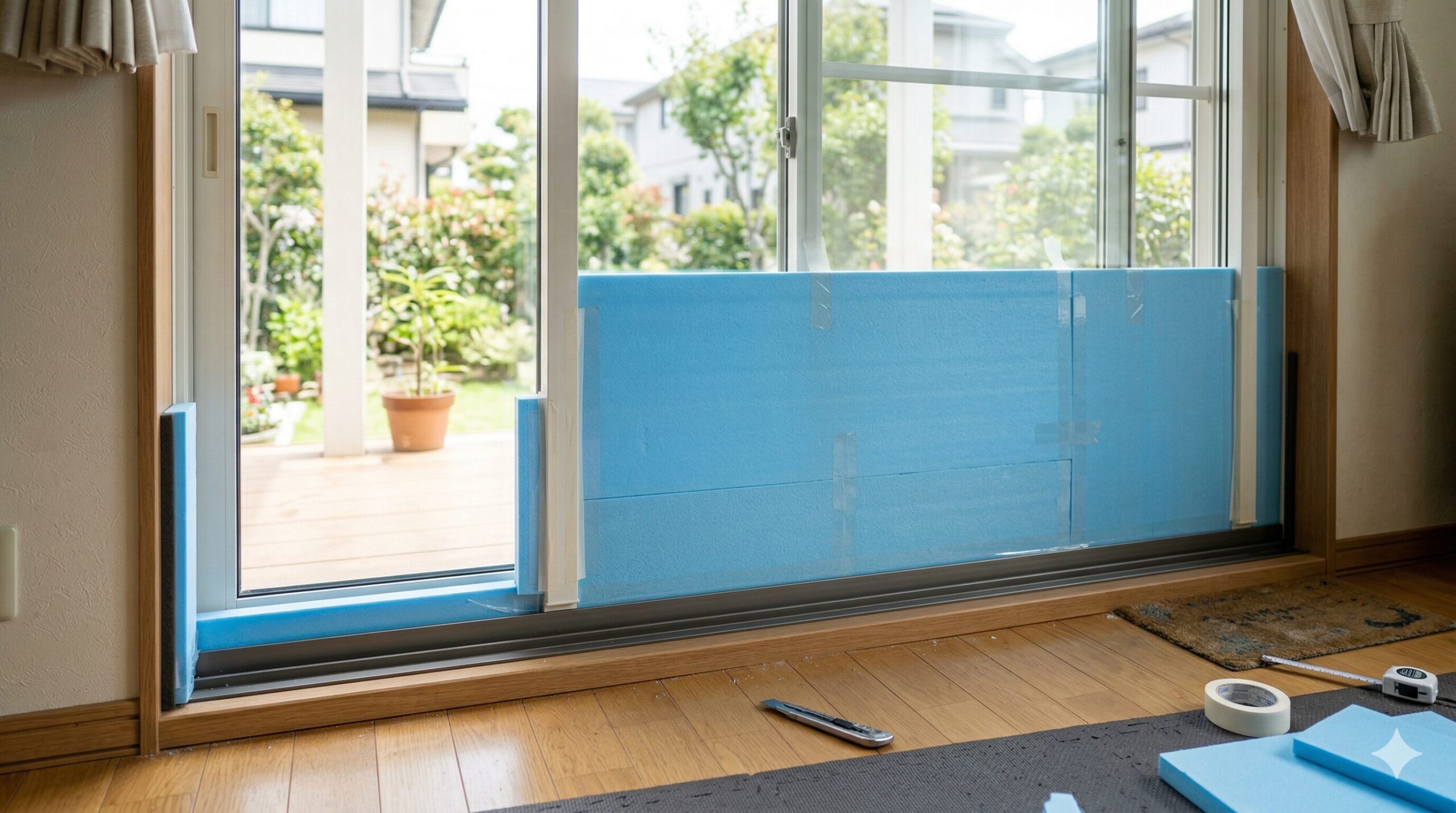 スタイロフォームを窓の半分に設置して断熱する方法と注意点を徹底解説